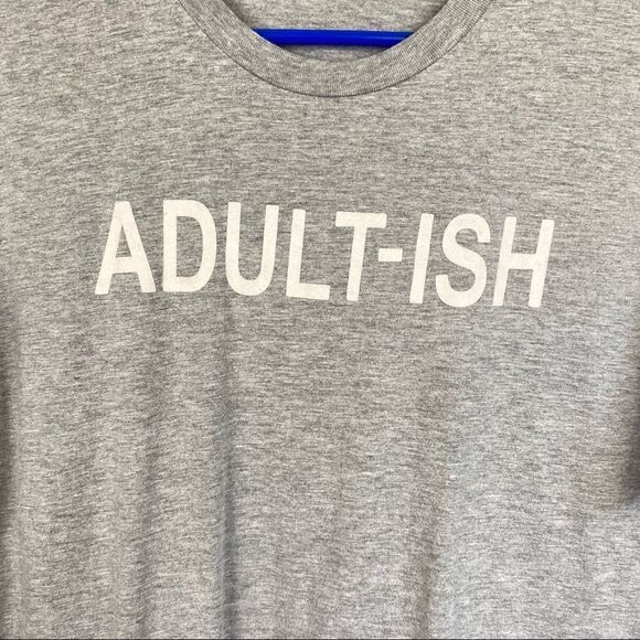Adult-ish funny mens unisex tee shirt - Picture 3 of 4